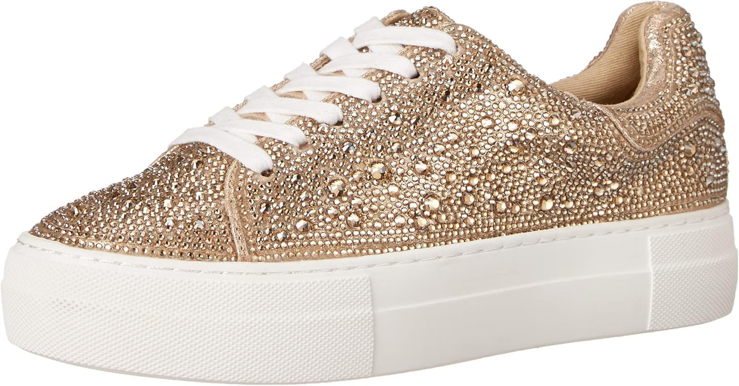 Betsey Johnson Women's Sidny Sneaker with Rhinestone Style