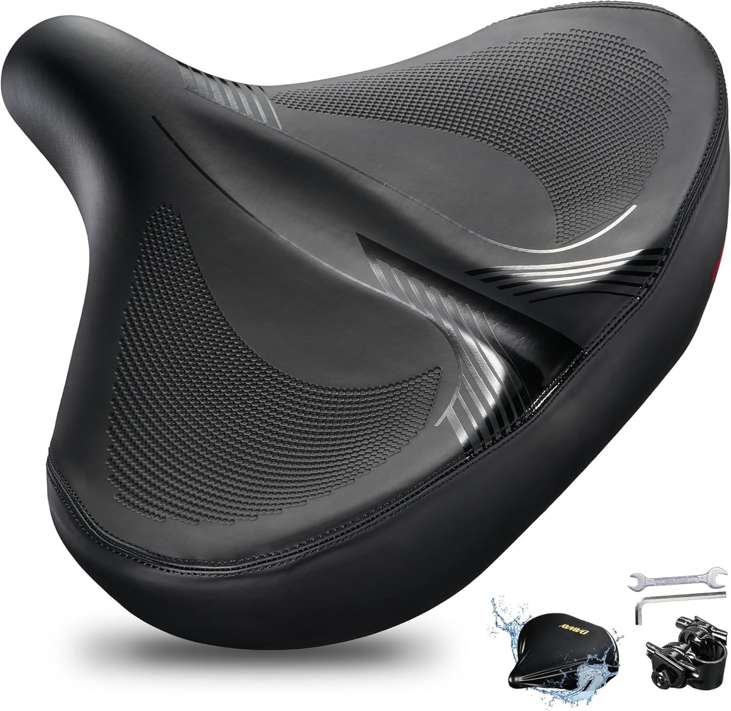 DAWAY C40 Ultra Comfortable Oversized Bike Seat for All Riders