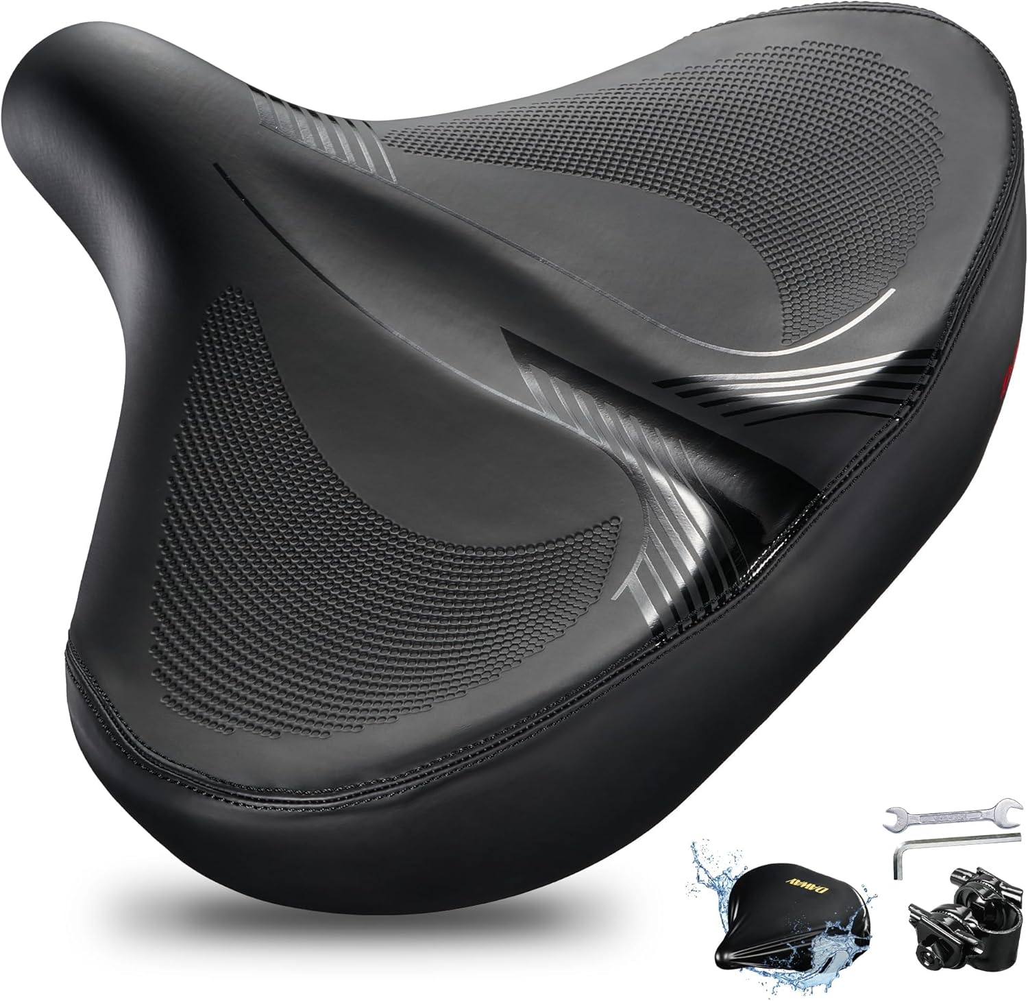 DAWAY C40 Ultra Comfortable Oversized Bike Seat for All Riders