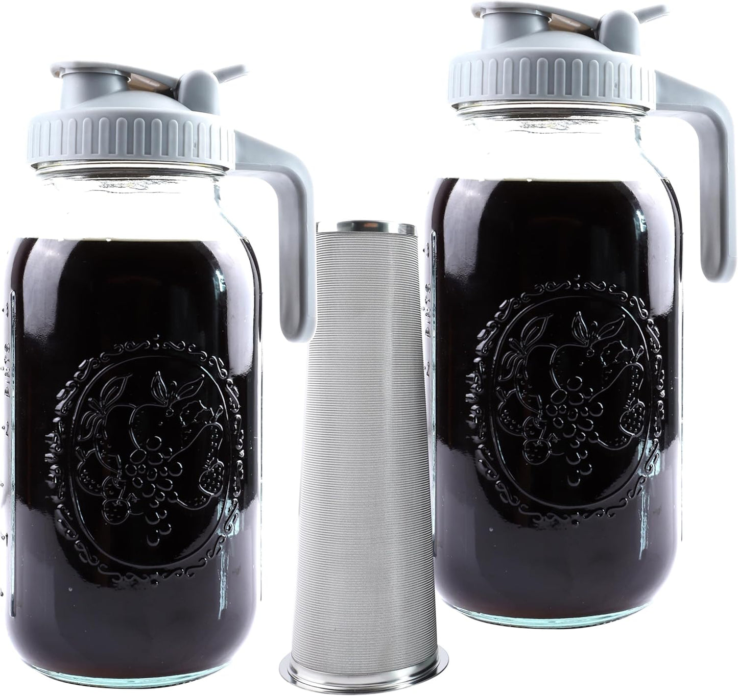 GMCOZY 64oz Cold Brew Maker with Spout Lid