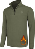 Willit Men's Fleece Pullover Quarter-Zip - Warm Everyday Layer