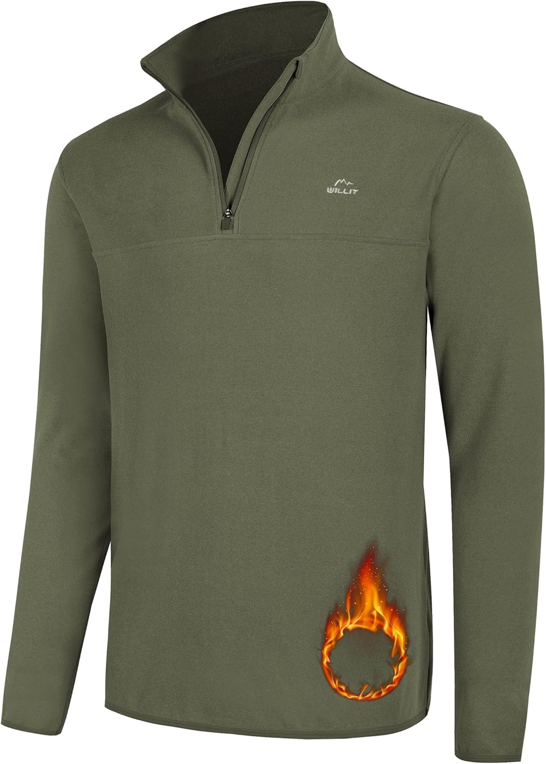 Willit Men's Fleece Quarter Zip - Stay Warm in Style