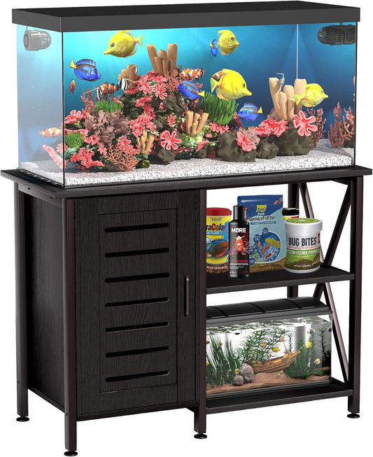 40-50 Gallon Fish Tank Stand with Storage and Modern Design