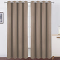 Blackout Curtains 66 x 84 in Cappuccino Set of 2 - Thermal Insulated