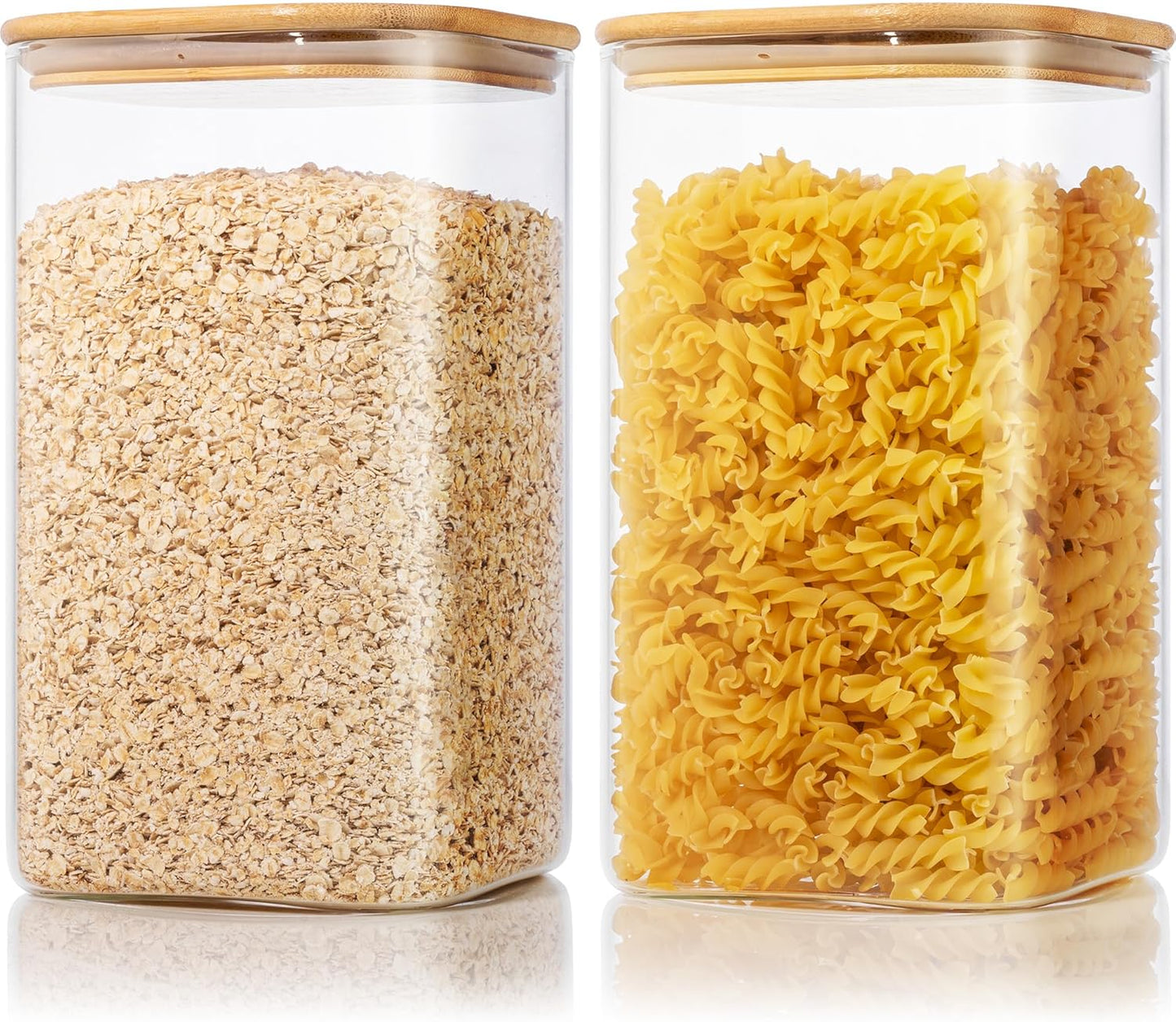 Extra Large Square Glass Storage Containers with Airtight Lids