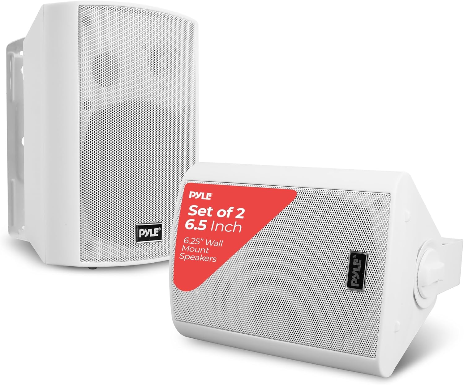 Pyle 6.5 Inch Wall Mount Waterproof Speaker System for Sound