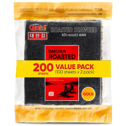 Daechun Roasted Seaweed GIM Value Pack - Gold Grade Quality