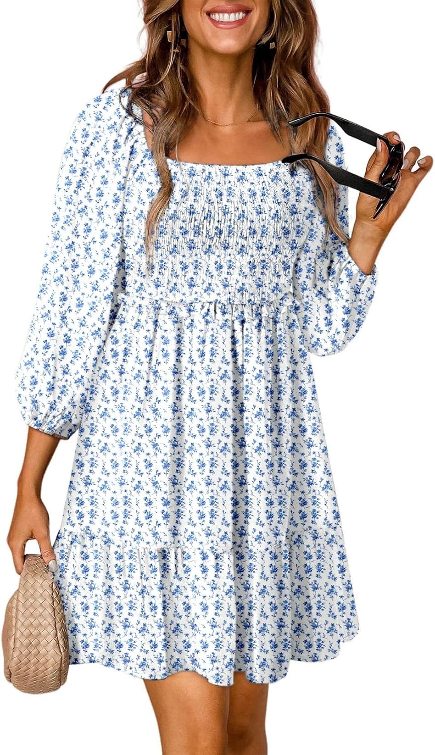 Dokotoo Fall Dresses for Women 2025 Boho Floral Sundress