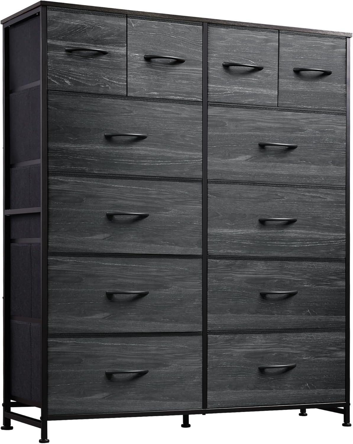 WLIVE Storage Organizer Unit with 12 Fabric Bins for Home Use