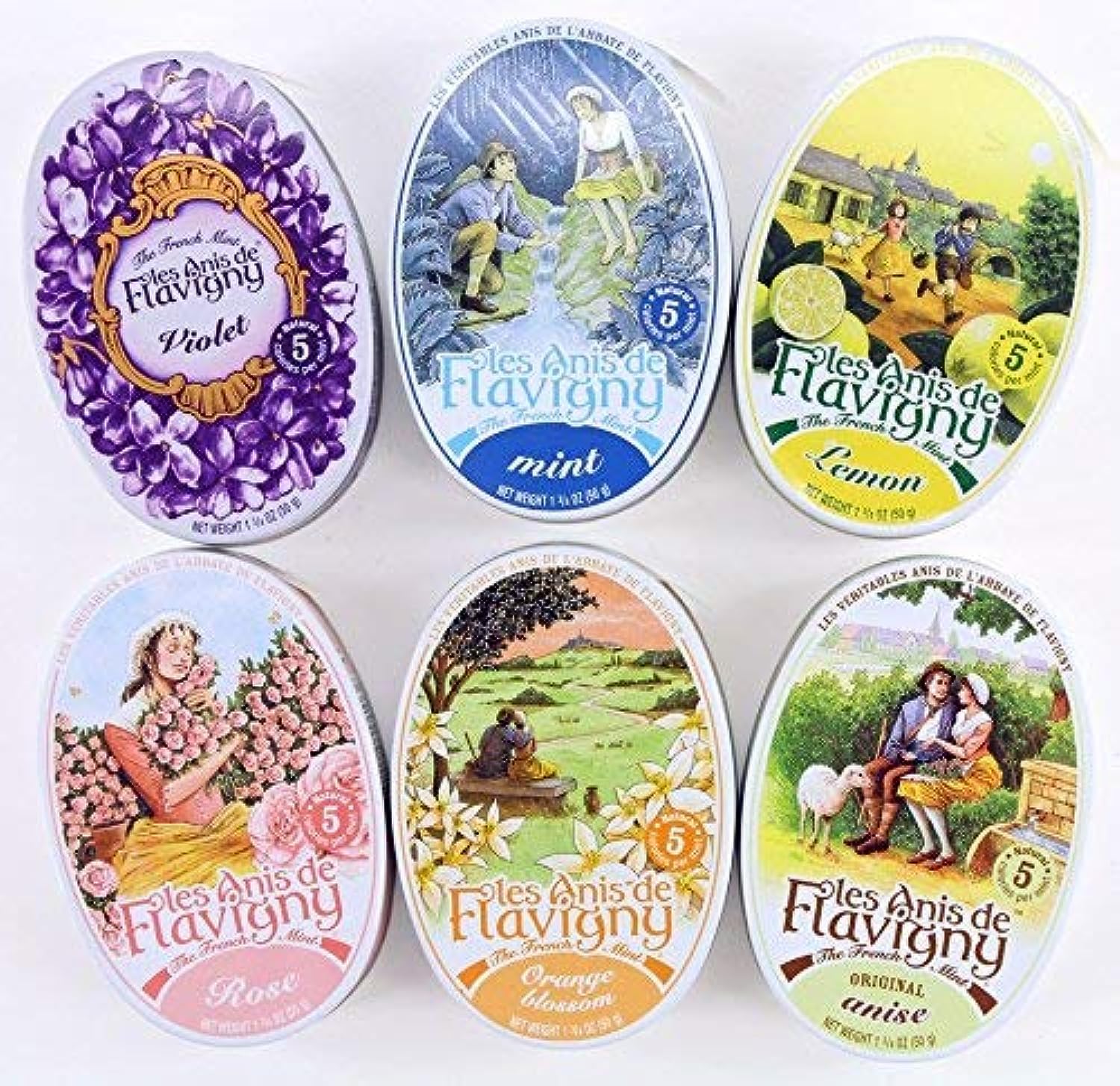 Les Anis De Flavigny Mints 6-Flavor Variety Pack for All Occasions