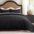 EverGrace Luxury Velvet Quilt Bedding Set Full Queen Size - All-Season