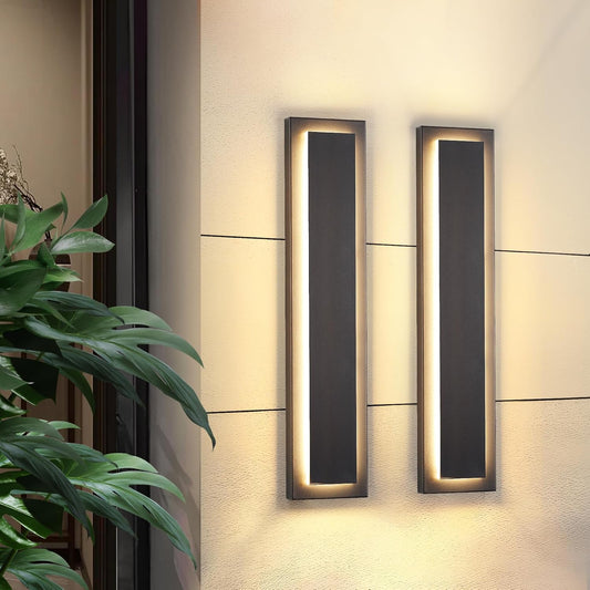 24 in Modern Long Outdoor Wall Lights for Elegant Exteriors
