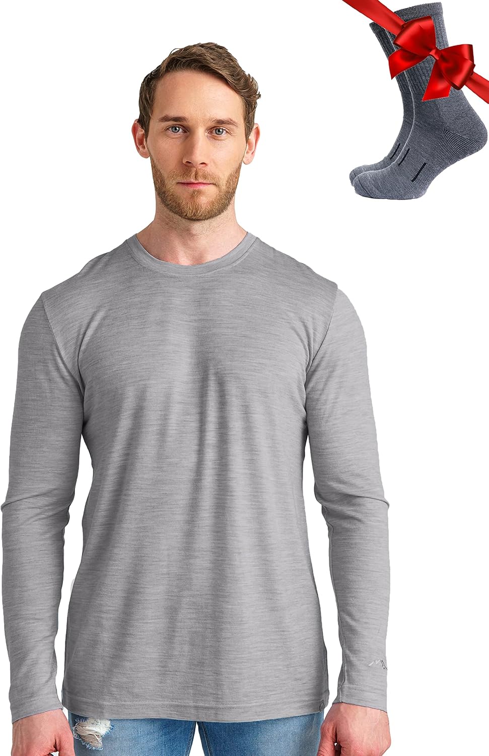 Merino Wool Base Layer - Mens 100% Merino Thermal Shirts