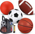 Deekin 4 Pcs Sport Balls Set for Kids Teens - Complete Play Kit