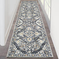 2 ft x 8 ft Hallway Runner Rug - Washable Vintage Distressed Runner