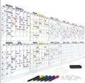 Extra Large 100x36 in Dry Erase Monthly Planner - Big Wall Calendar