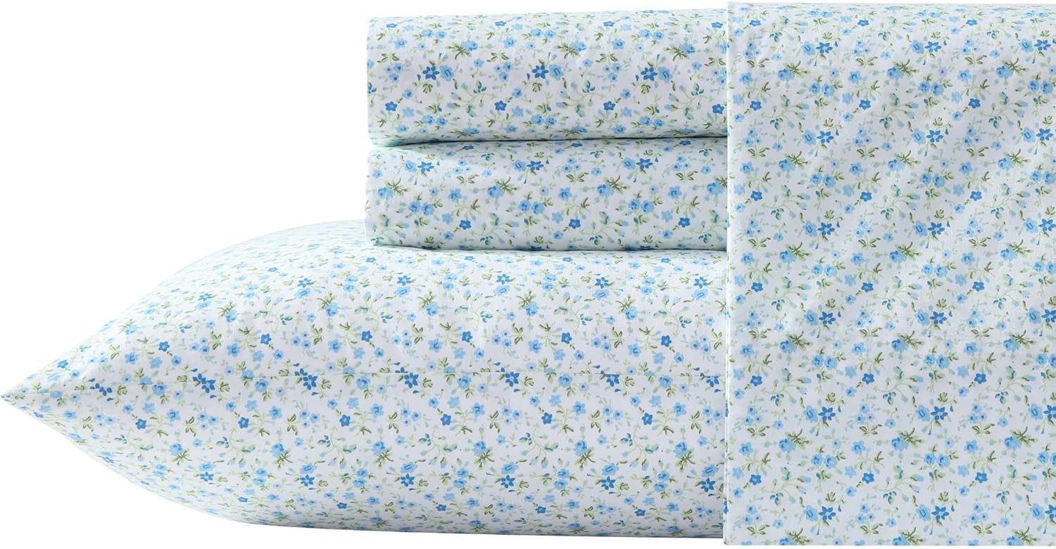 Super Soft Cotton Percale Full Sheets Set for Elegant Comfort