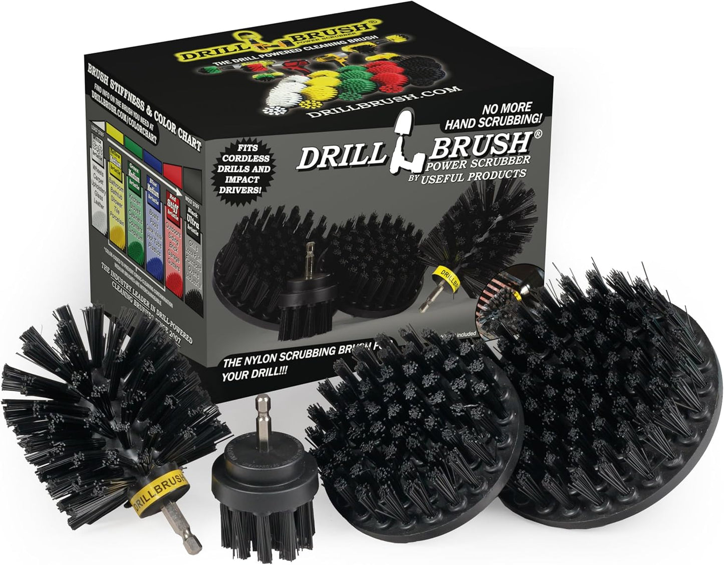 Drillbrush BBQ Grill Cleaning Kit - Effortless Power Scrubber