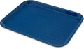 Cafe Standard 10 in x 14 in Blue Cafeteria Tray - Durable Utility