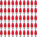 C9 Led Replacement Christmas Light Bulbs - Red Commercial Grade Pack