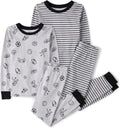 Boys 100% Cotton Long Sleeve Top and Pants Pajama Set - Soft Sleepwear