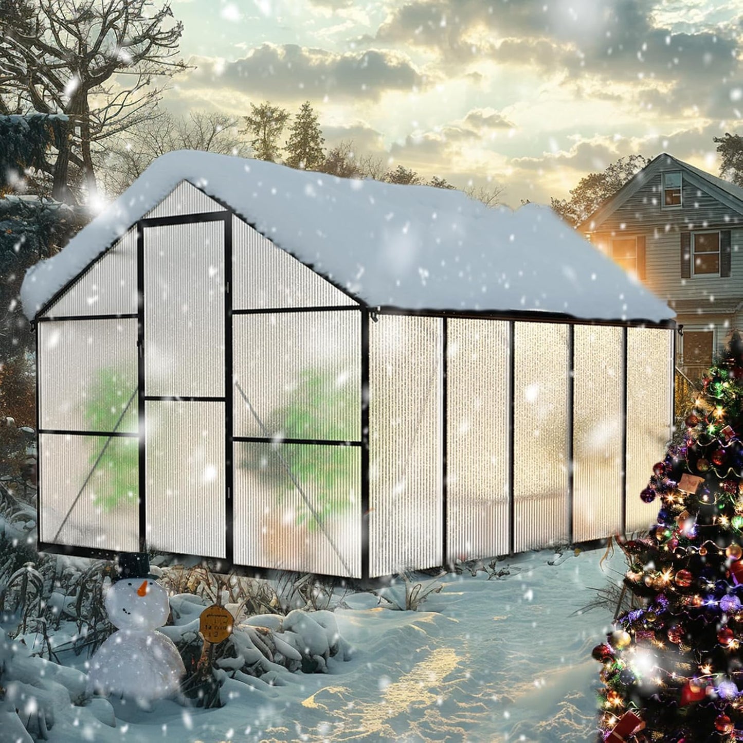 810FT Greenhouse for Outdoors - Sturdy Walk in Greenhouse Kit