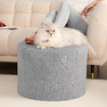 Hansleep Round Pouf Ottoman Foot Rest for Cozy Living Spaces