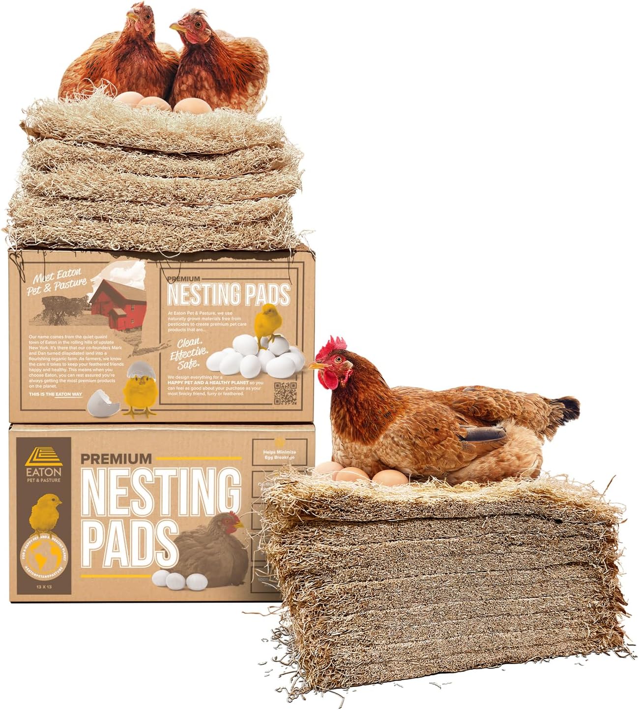 Premium Laying Hen Nesting Pads USA (10 Pack)