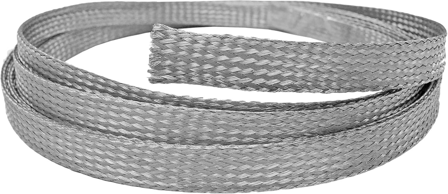 1in Stainless Steel Braided Sleeving for Custom Cable Protection