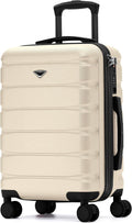 22x14x9 Carry On Suitcase Hardside TSA Lock USB C Port - Lightweight