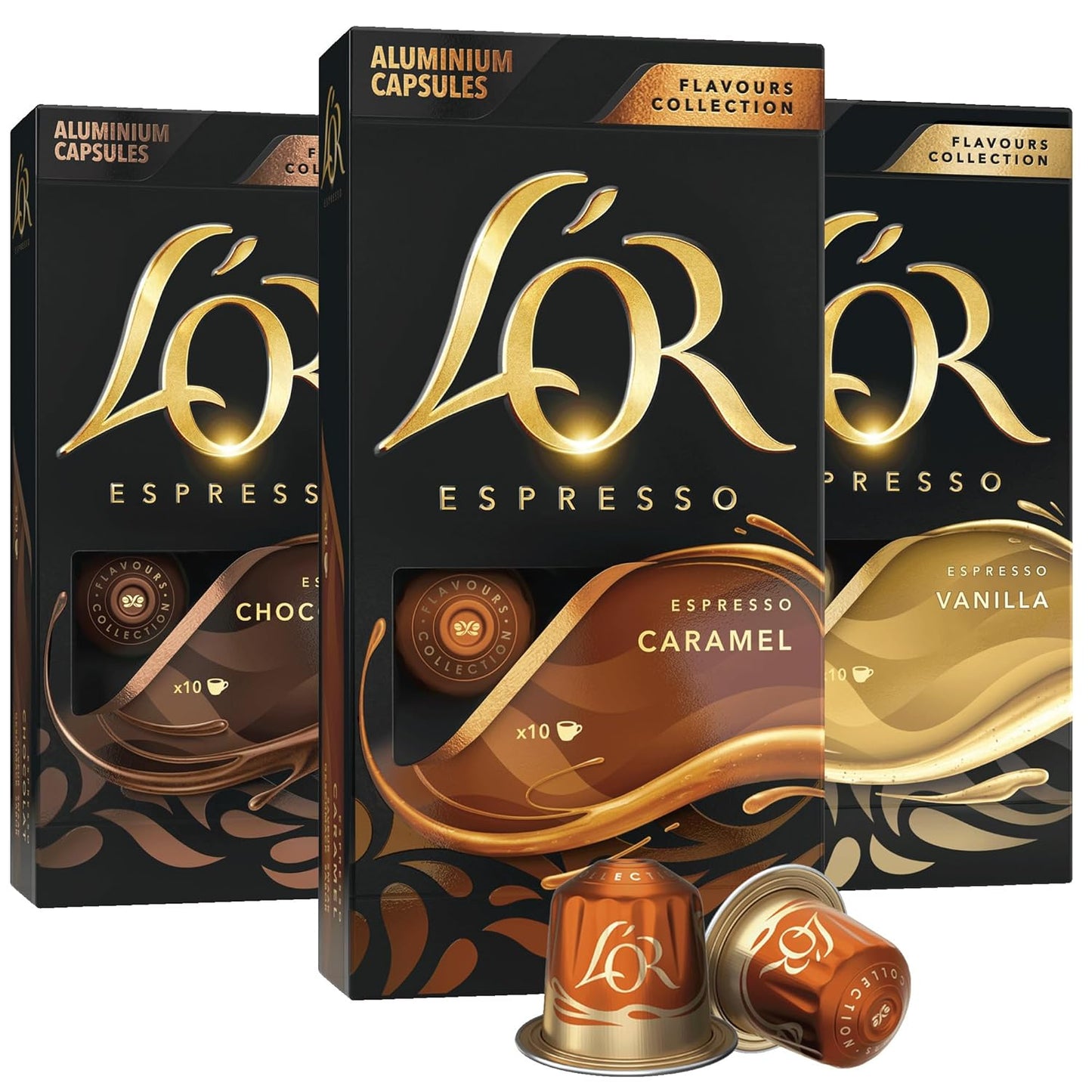 L'OR Espresso Capsules Variety Pack for Rich Flavors - Compatible with L'OR & Nespresso Machines