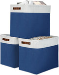 Large Rectangular Storage Baskets 51L 3-Pack - Collapsible Organizers