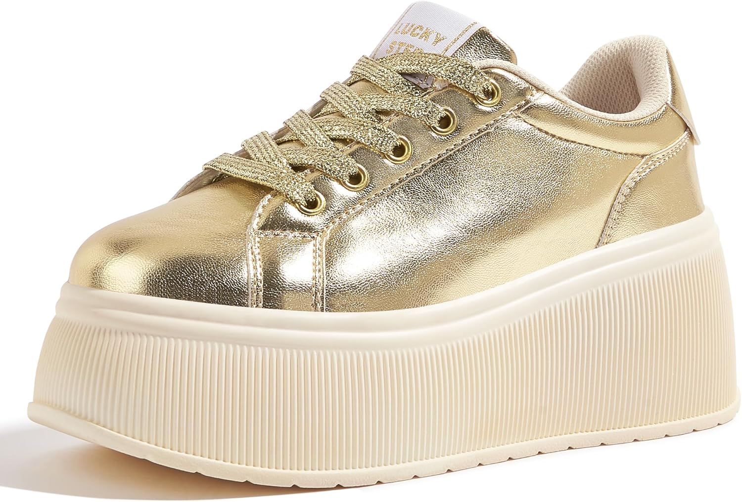 LUCKY STEP Women's Platform Fashion Sneakers for Stylish Comfort