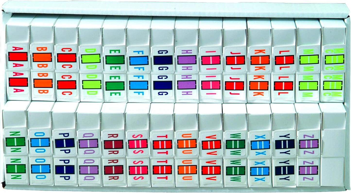 Doctor Stuff File Folder Labels A-Z with Tray for Easy Organization