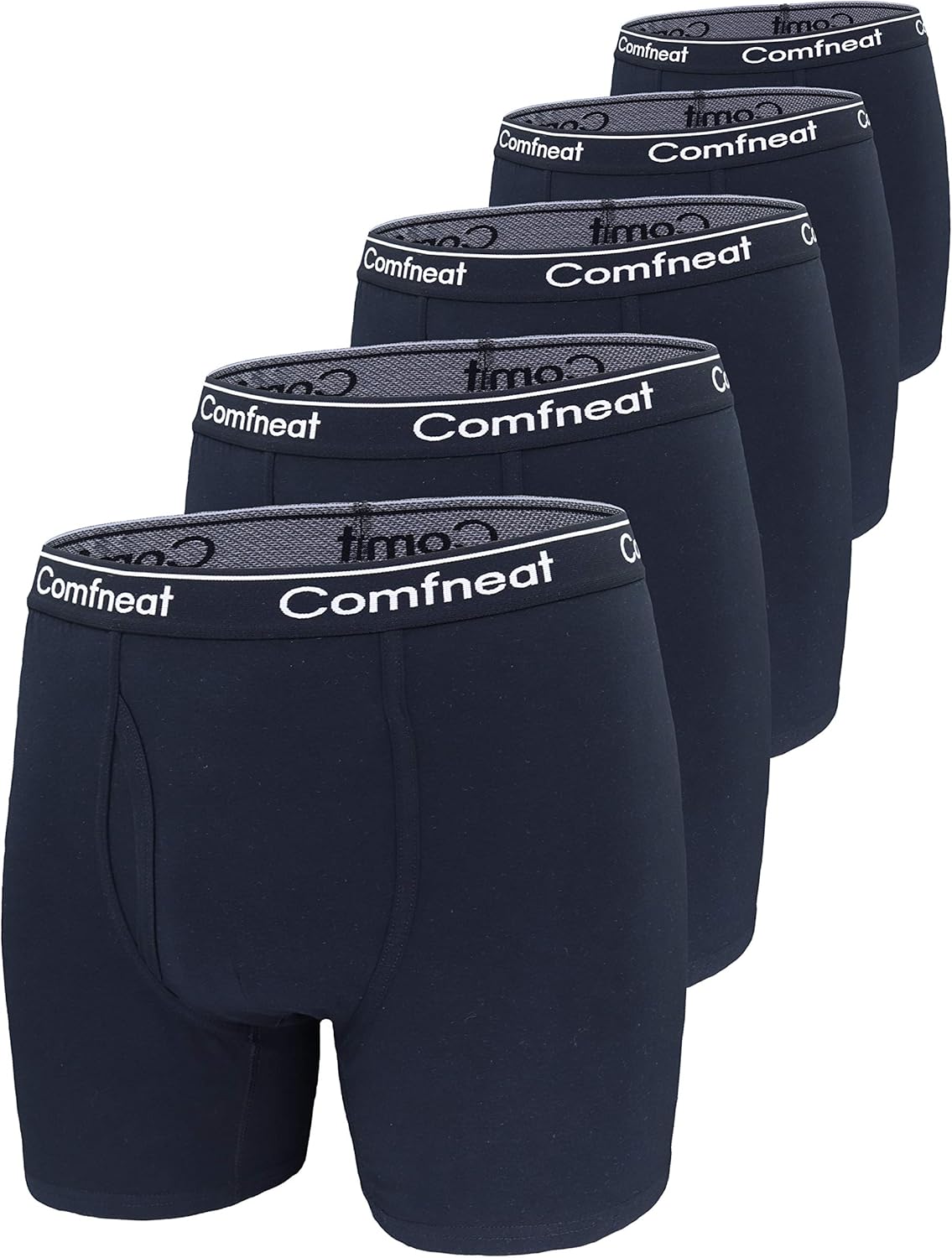 Comfneat Men's 5-Pack Big & Tall Boxer Briefs for Comfort