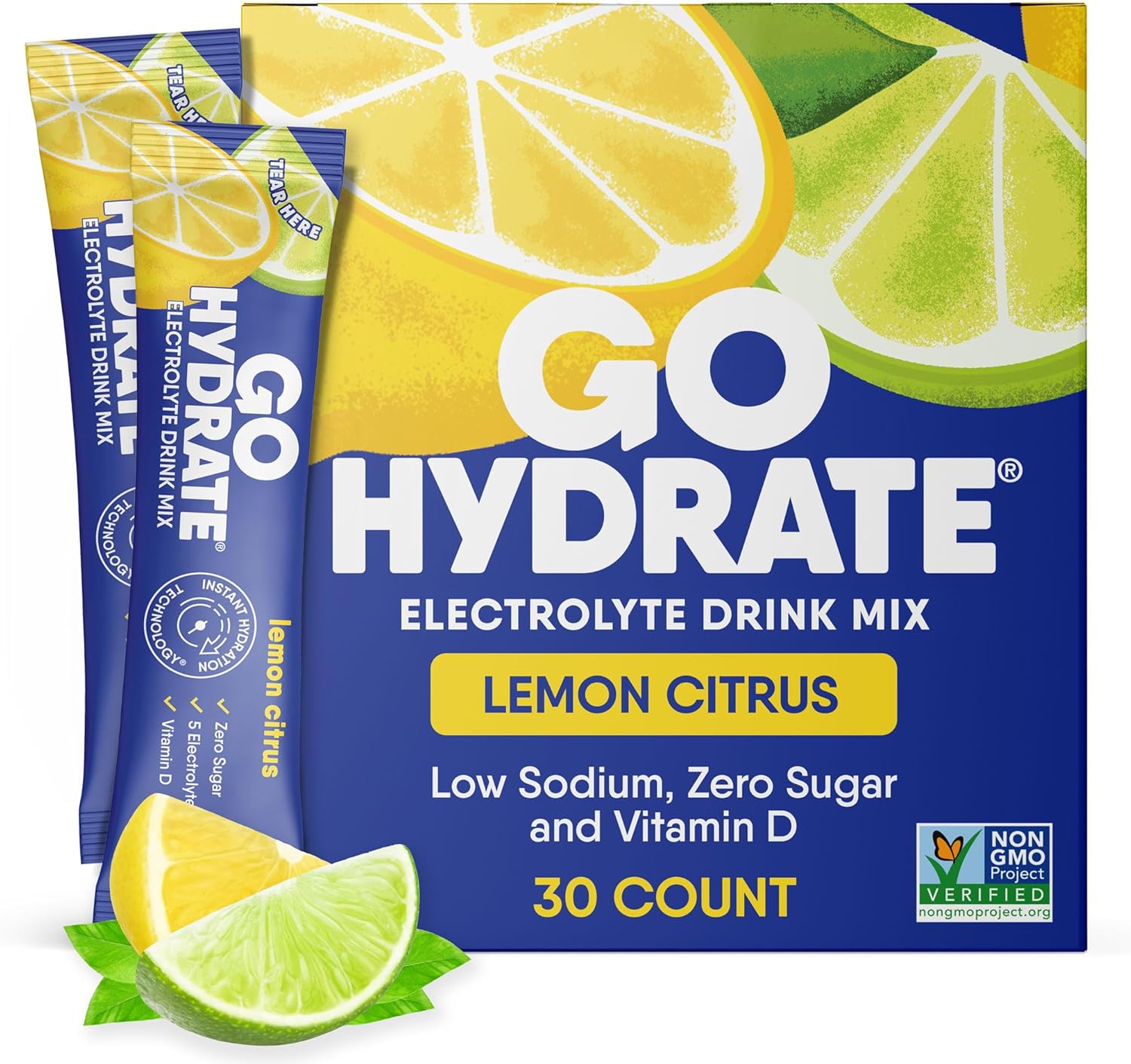 GoHydrate Instant Hydration Powder Packets for Quick Replenishment