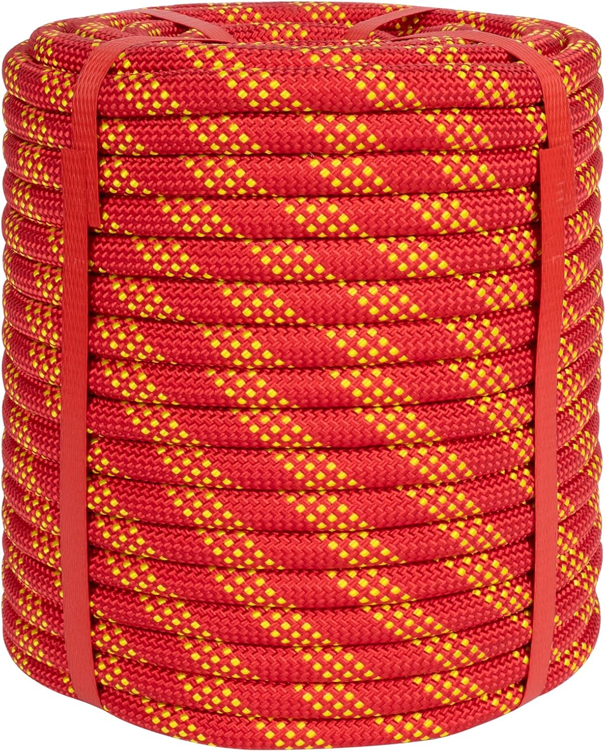 1/2 Inch Climbing Rope 150 Ft Red for Arborist and Rappelling