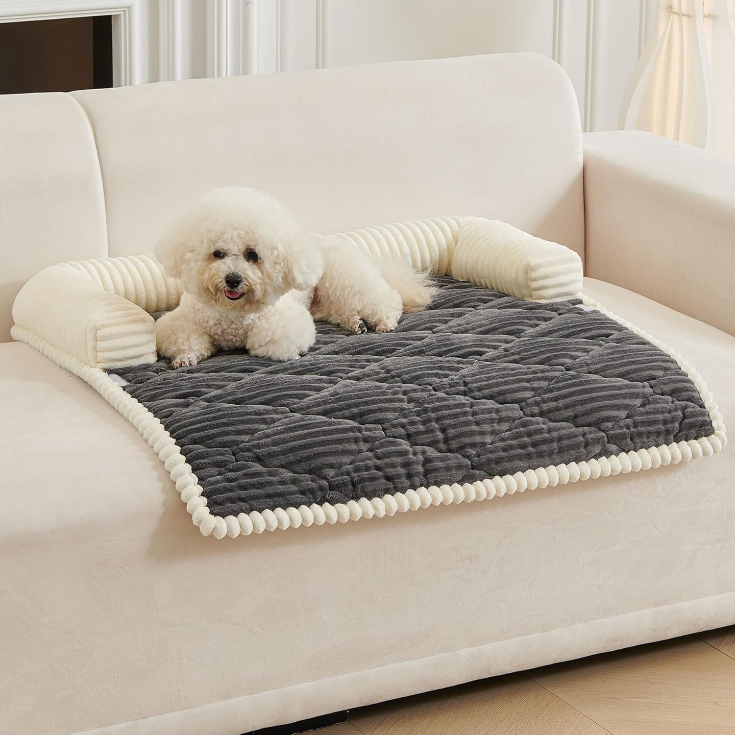 HAOMAIJIA Dog Couch Bed for Medium Dogs - Soft & Washable