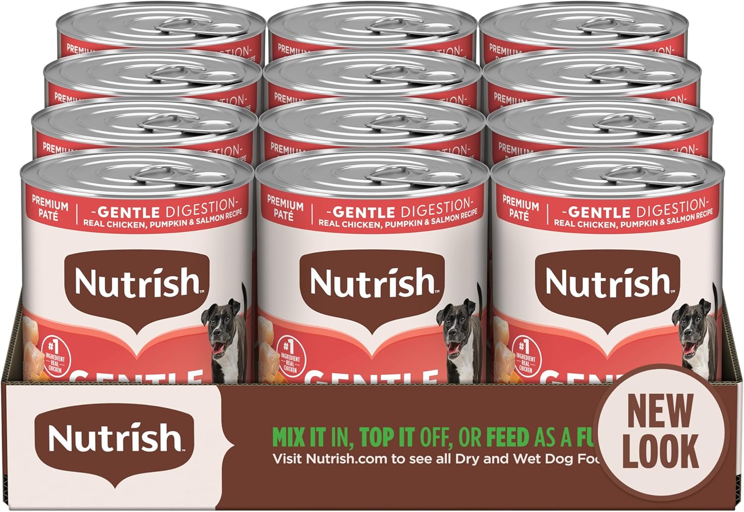 Nutrish Gentle Digestion Premium Pate Wet Dog Food for Healthy Dogs