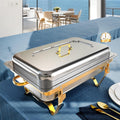 9Qt Chafing Dishes for Buffet - Durable Stainless Steel Buffet Server