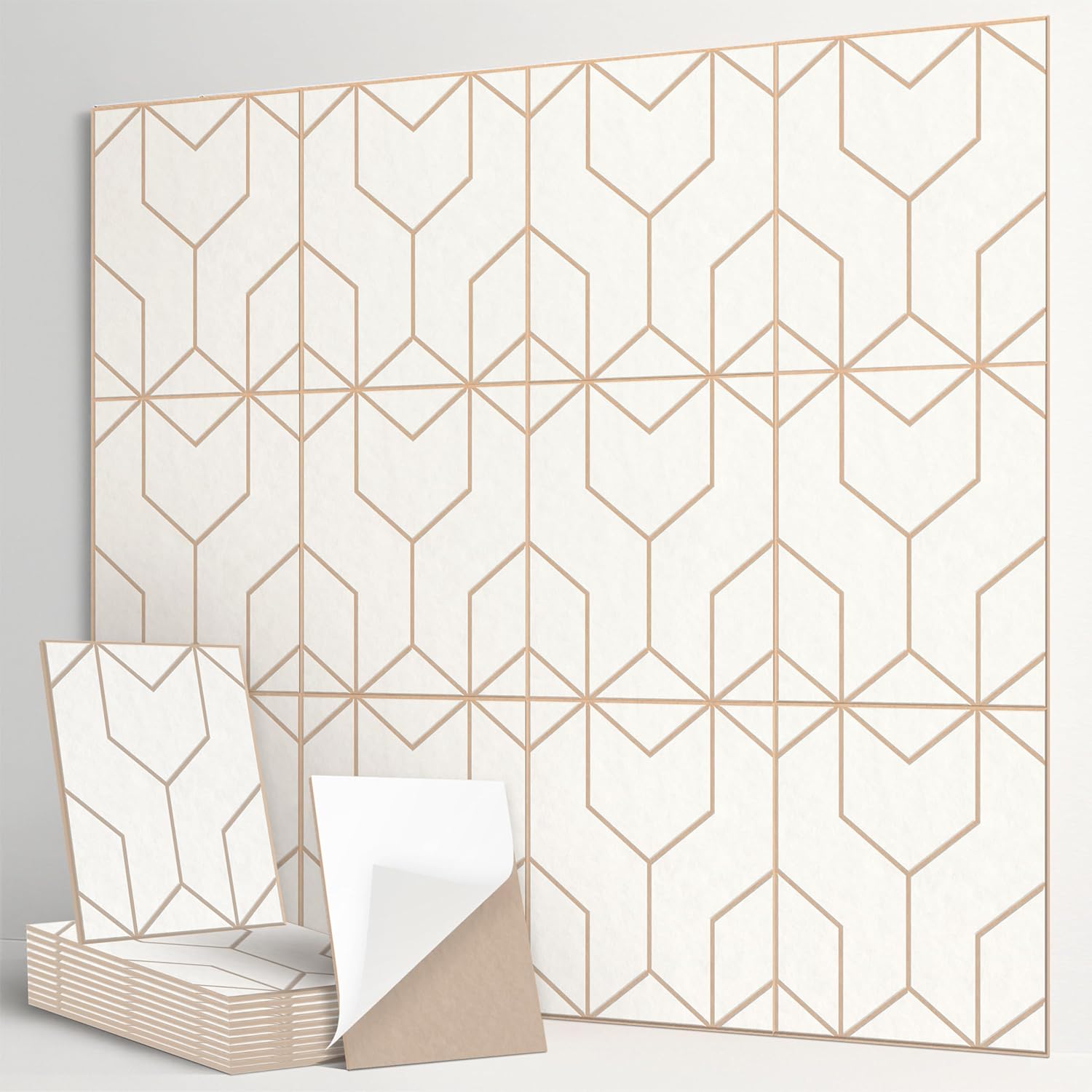12-Pack Acoustic Panels for Superior Sound Absorption and Style