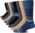 Calvin Klein Men's Dress Socks 8 Pack - Breathable Cotton Mid Crew are