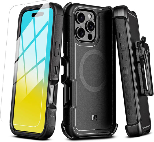Maverick Series Case for iPhone 16 Pro Max with Holster Clip