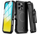 M MYBAT PRO Maverick Series iPhone 16 Pro 6.3 Case with Belt Clip