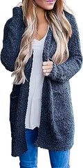 ZESICA Women's Casual Chunky Knit Cardigan for Fall 2023 Fashion