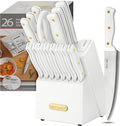 McCook Knife Sets White High Carbon Stainless Steel - Sharp Kitchen