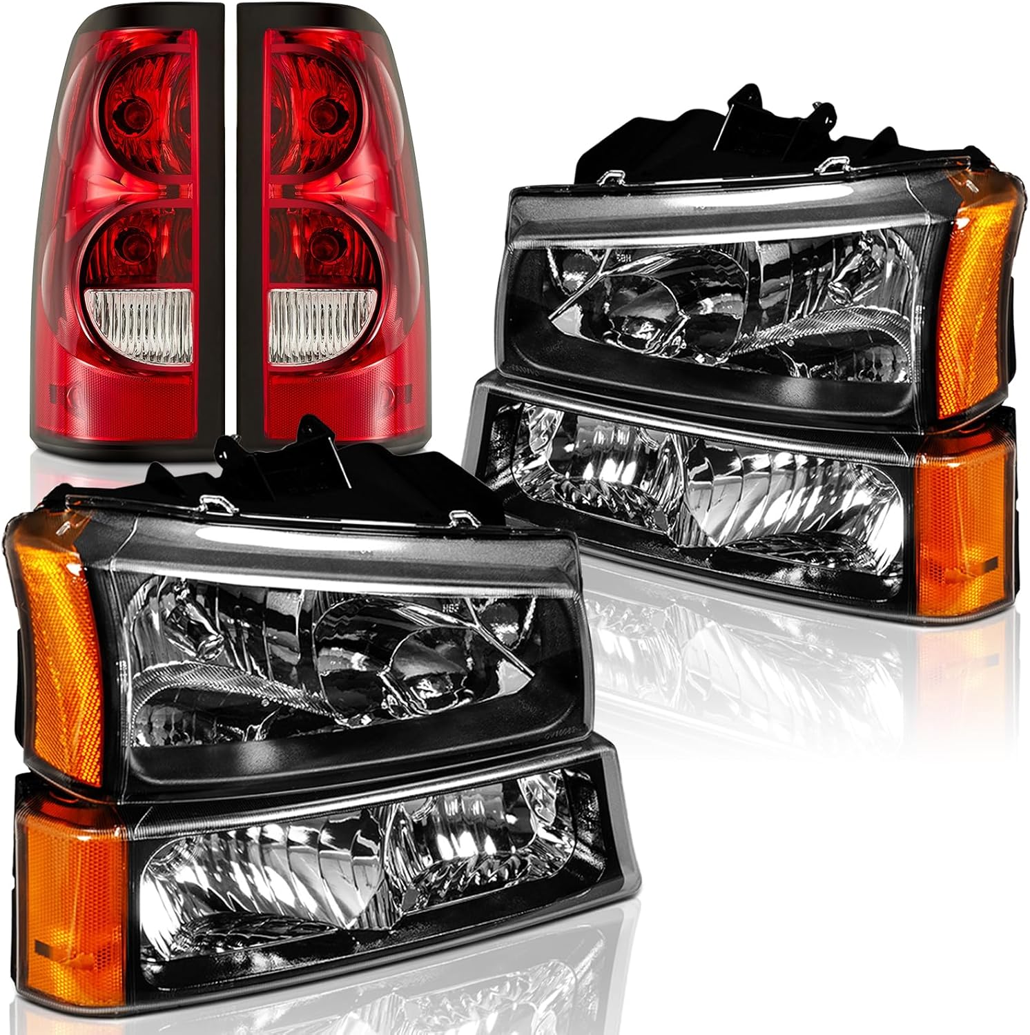 Headlights and Taillights Assembly Combo for Chevy Silverado