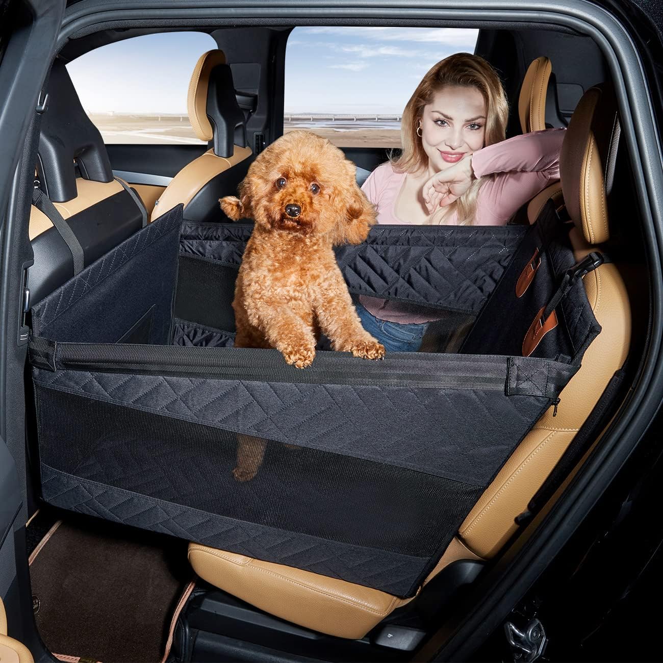 TKYZ Dog Car Seat Bed: Spacious Comfort for Medium Dogs