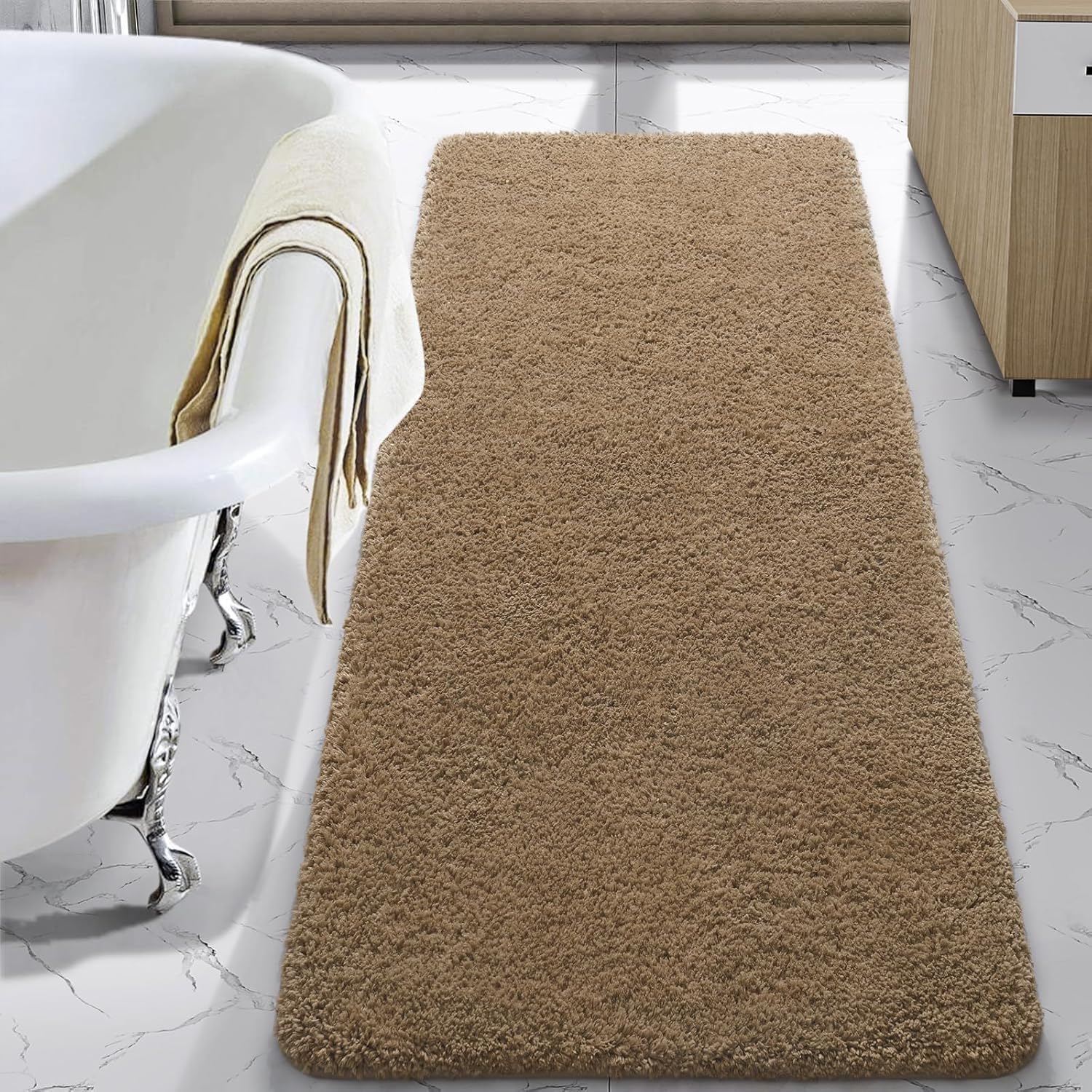 LOCHAS Bathroom Rug Runner 24x70 Inch, Soft Thick Microfiber