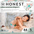 Clean Conscious Diapers Size 5 Club Box - Plant-Based, Leak Protection